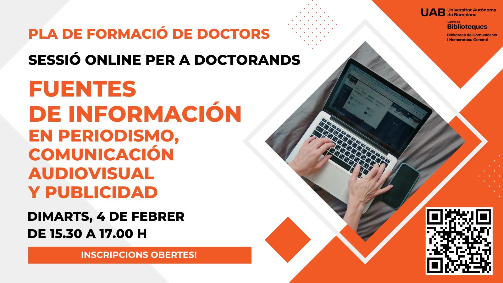 Imatge per difondre el curs per a doctorands