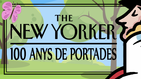 Cartell de l'exposició The New Yorker: 100 anys de portades