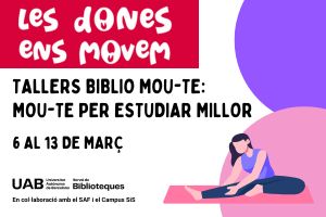 Cartell dels tallers Biblio Mou-te