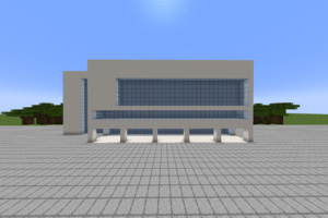 La Biblioteca feta amb Minecraft