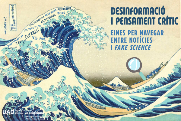 Cartell del taller Desinformació i pensament crític