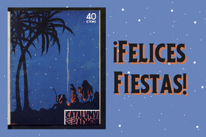 Cartel de felices fiestas