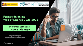Cartell per anunciar les sessions de Web of Science