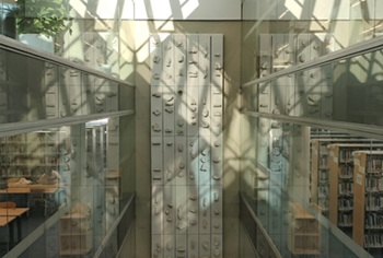 Claraboia central de la biblioteca