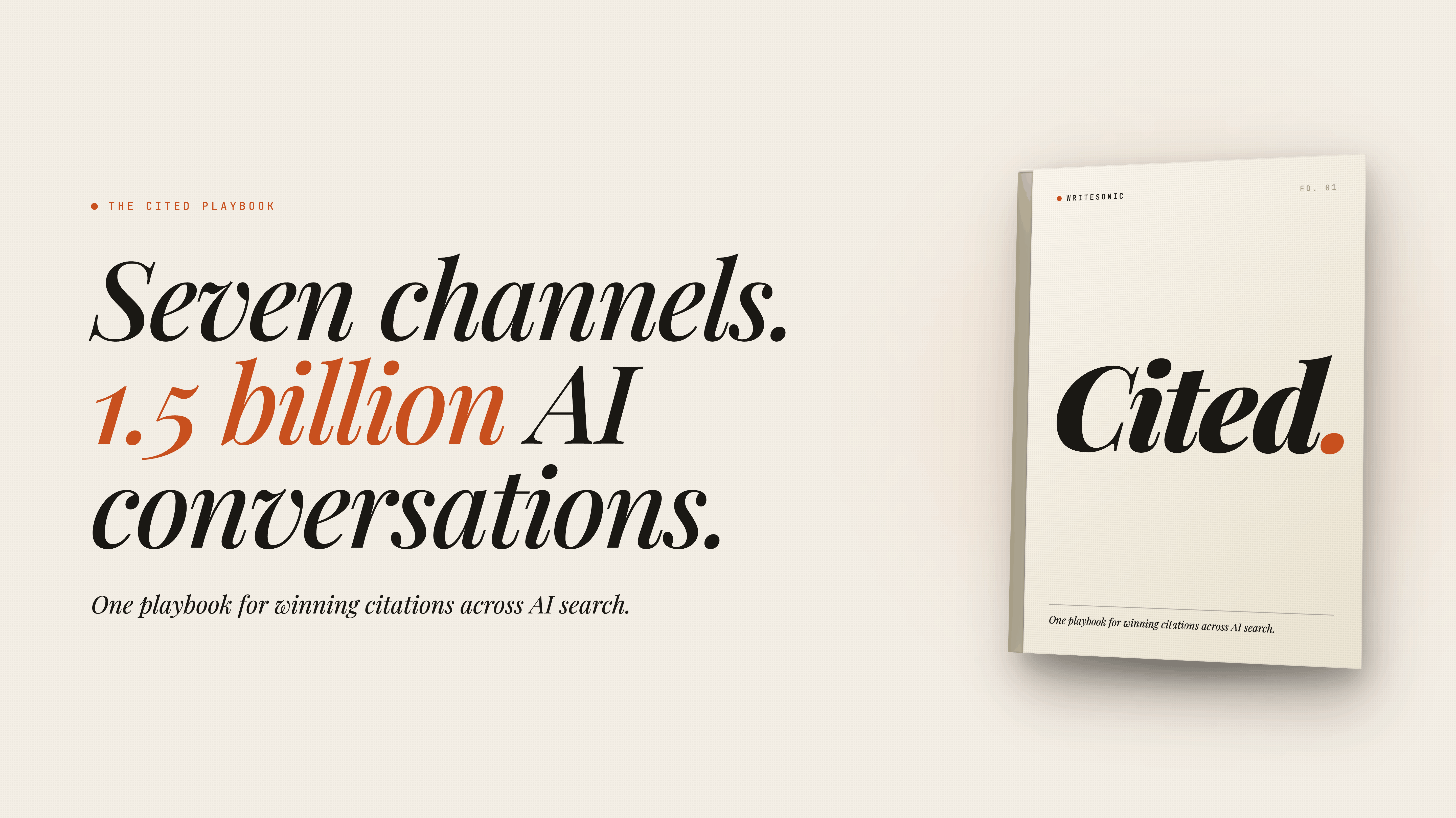 CITED: the AI visibility playbook from Writesonic