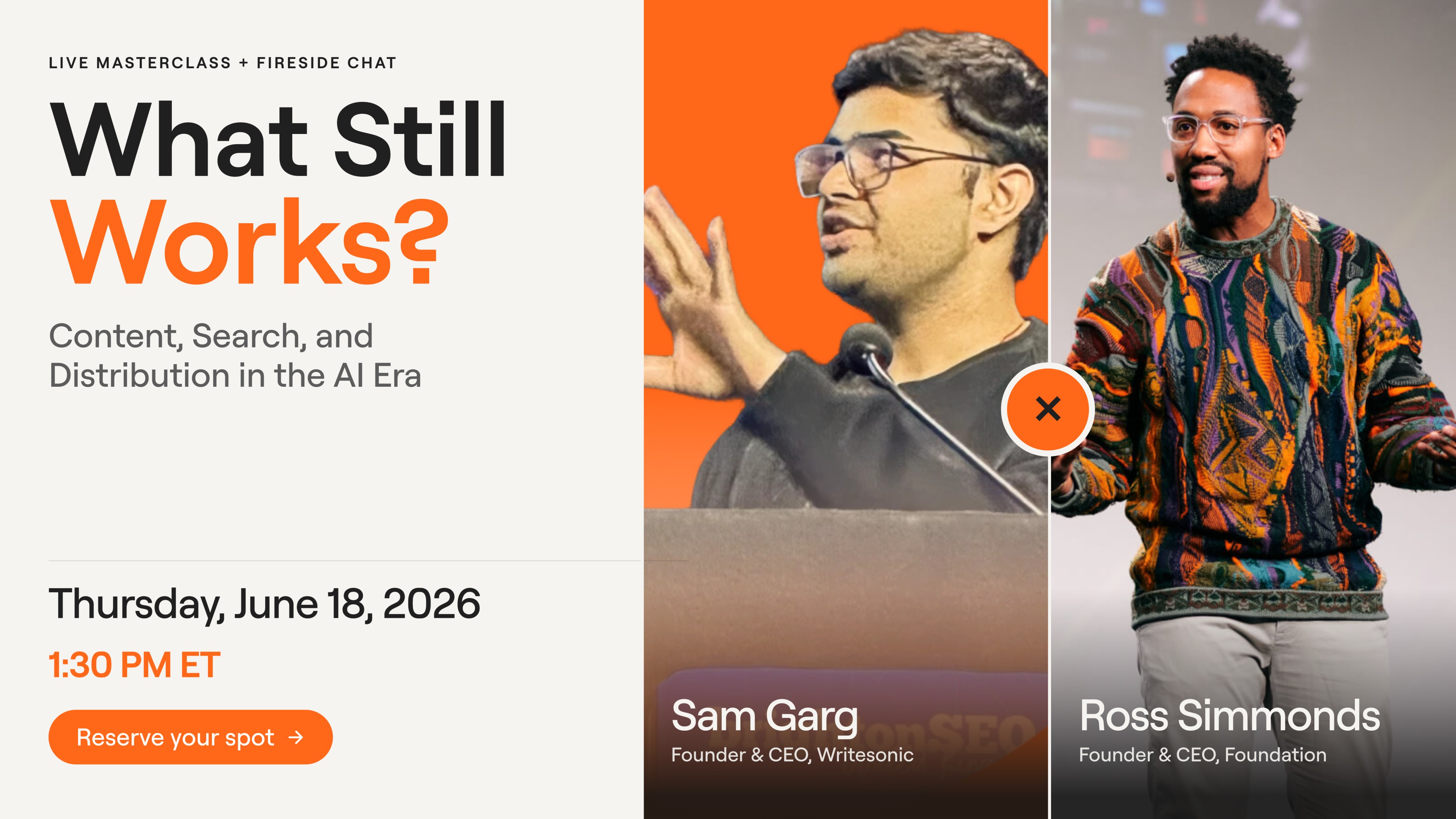 Sam Garg x Ross Simmonds — What Still Works? Content, Search, and Distribution in the AI Era — June 18