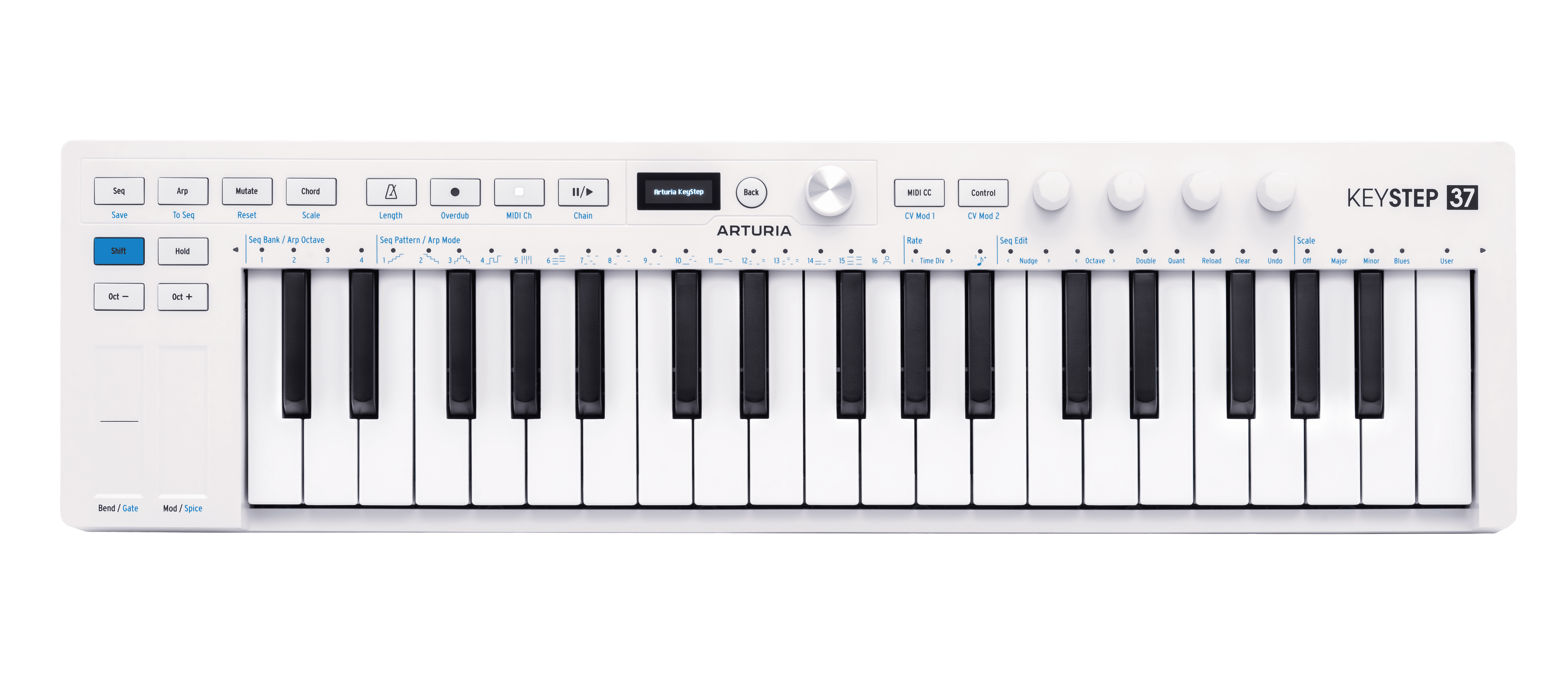 KeyStep 37 mk2 Front Panel