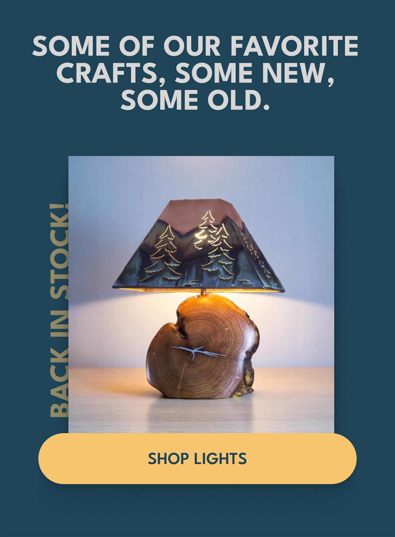 Handcrafted Mesquite & Copper Lamps