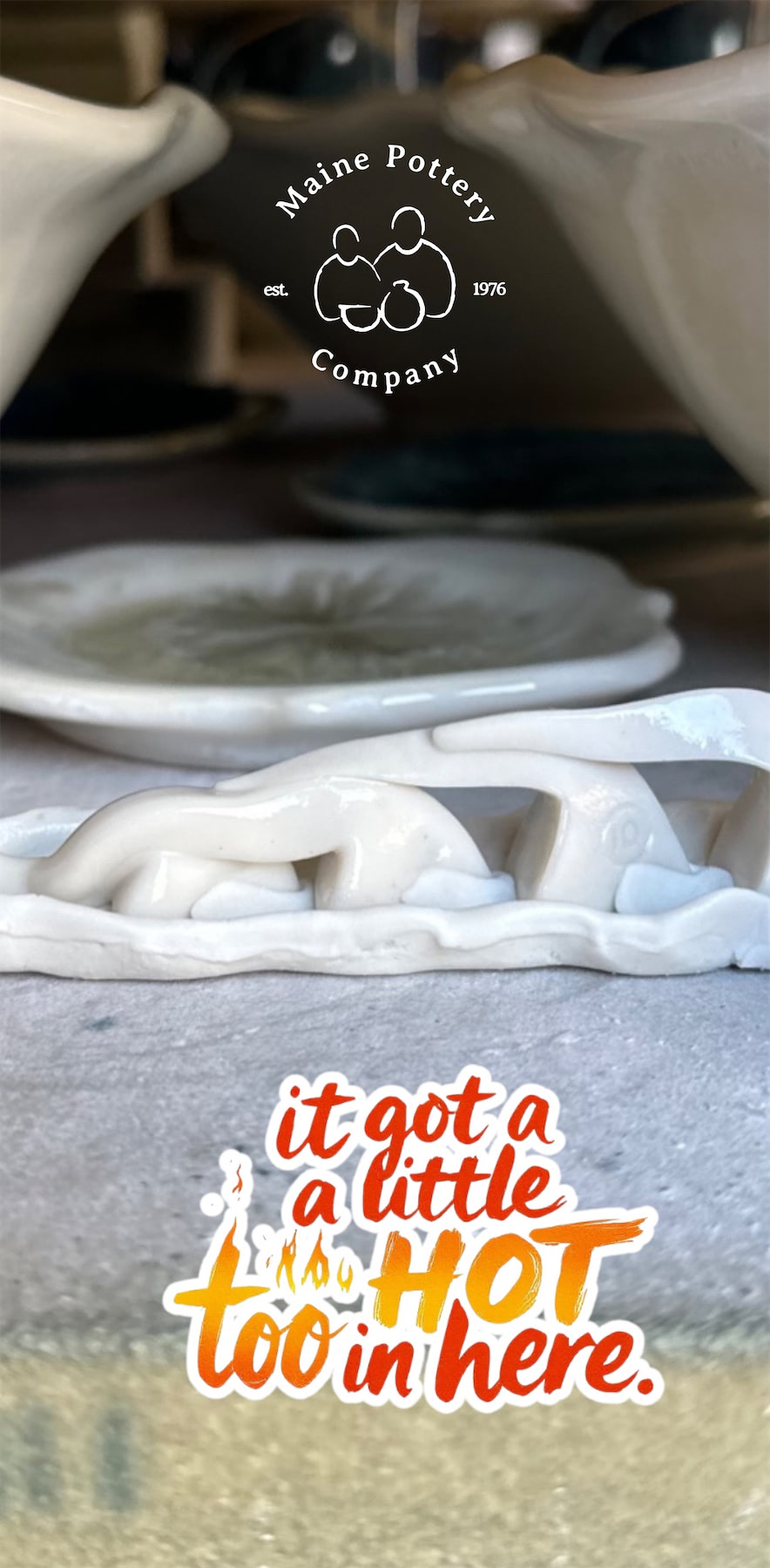 Sometimes the kiln’s a little *too* excited 🔥🔥🔥