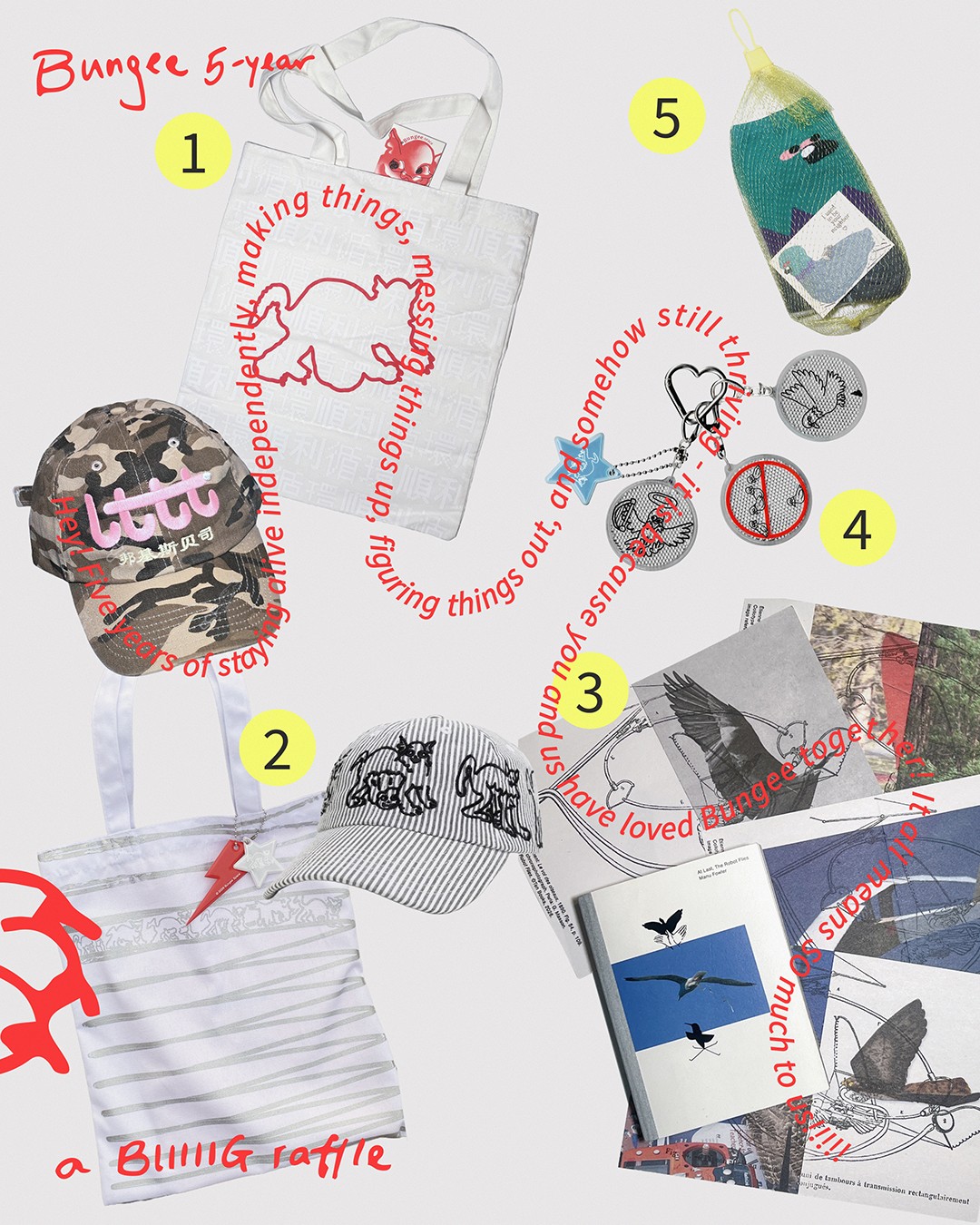 Bungee raffle prizes