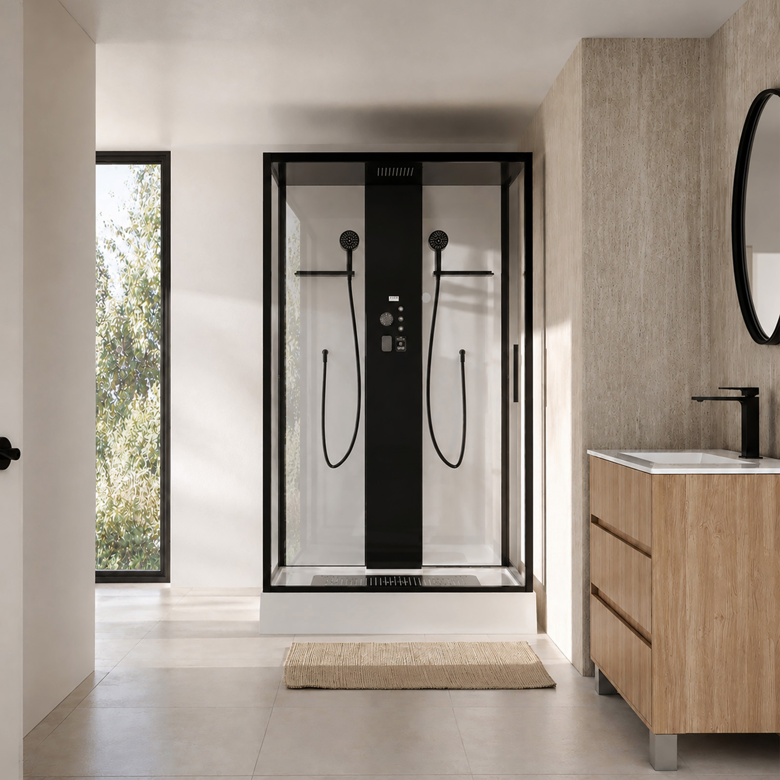 cabine de douche a recyclage