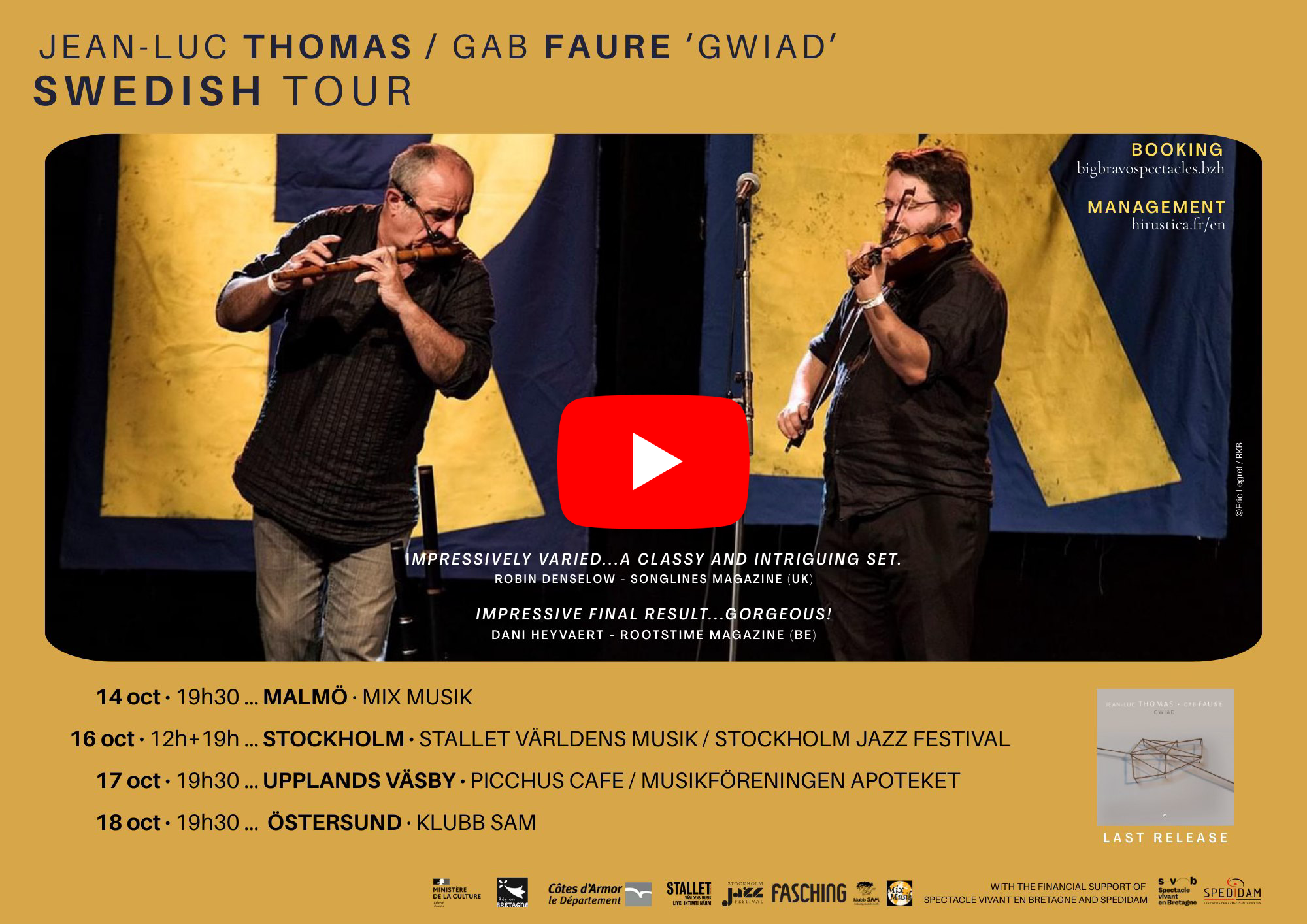 Live du duo Thomas / Faure à la RTBF