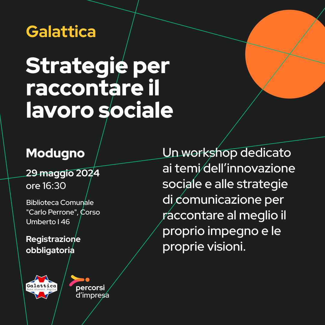 grafica strategie per raccontare il lavoro sociale 29 maggio 2024