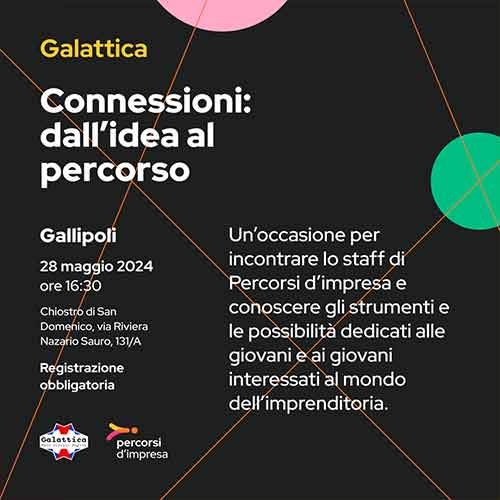 Grafica Connessioni dall'idea al percorso 28 maggio 2024