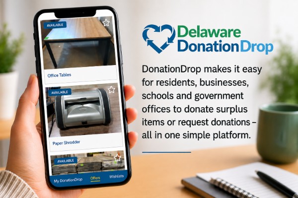 DonationDrop mobile app and donation platform