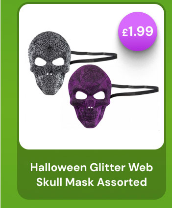 glitter web masks