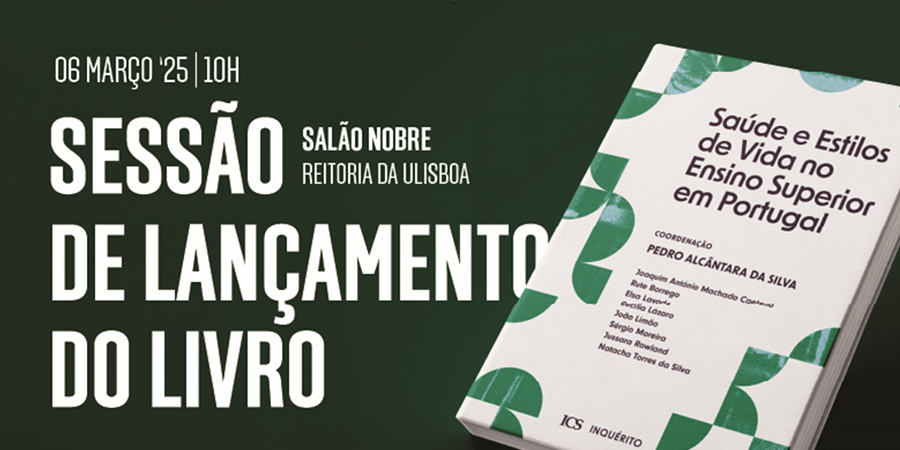 Capa do livro "Saúde e Estilos de Vida no Ensino Superior em Portugal"