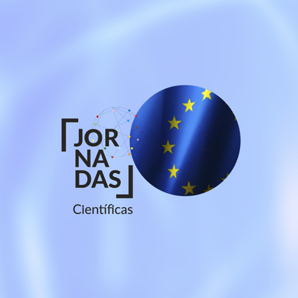 Título "Jornadas Científicas" e logótipo da União Europeia