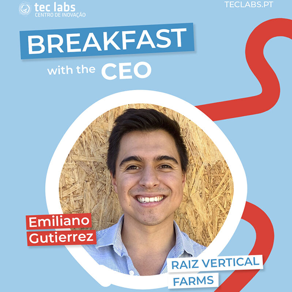 Cartaz do evento "Breakfast with the CEO: Emiliano Gutierrez"