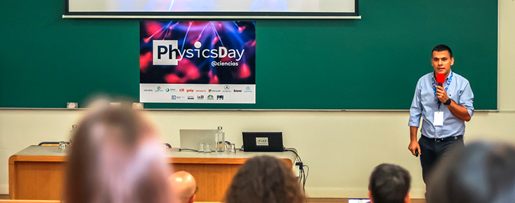 Physics Day revela projetos inovadores e traz empresas de renome a CIÊNCIAS Nuno Araújo, presidente do Departamento de Física de CIÊNCIAS