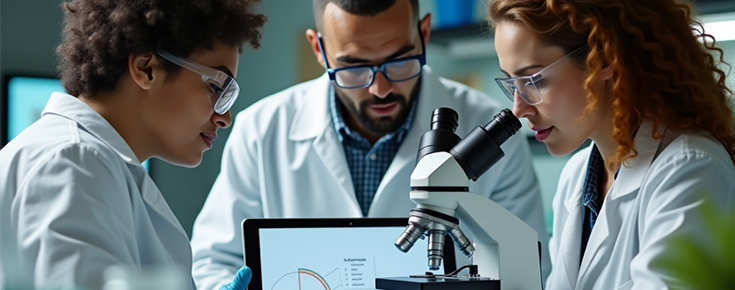 Aposte em si e venha construir o seu futuro com CIÊNCIAS! Três investigadores