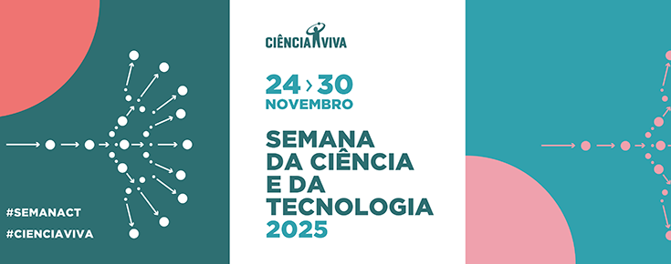 Logótipo e data da Semana da Ciência e da Tecnologia 2025