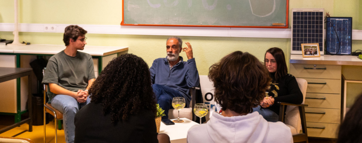 Participantes na iniciativa "Ciência no Copo"