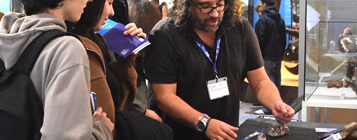 Participantes na Feira Internacional de Minerais, Gemas e Fósseis