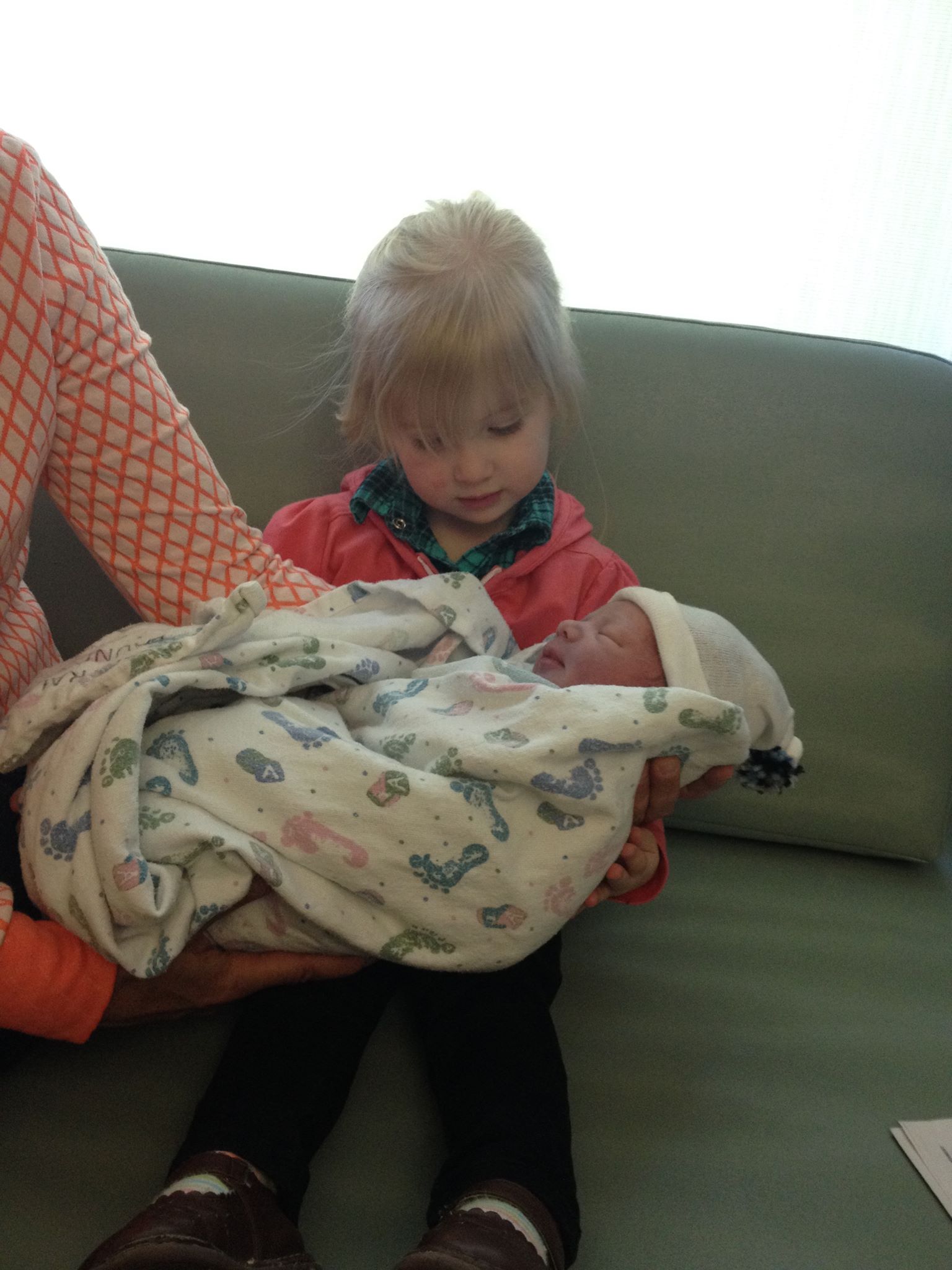 Noel holding baby Jared