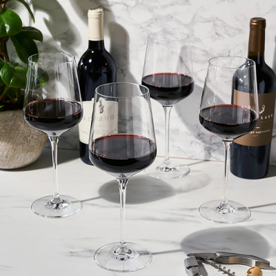 Reserve inez crystal bordeaux glasses