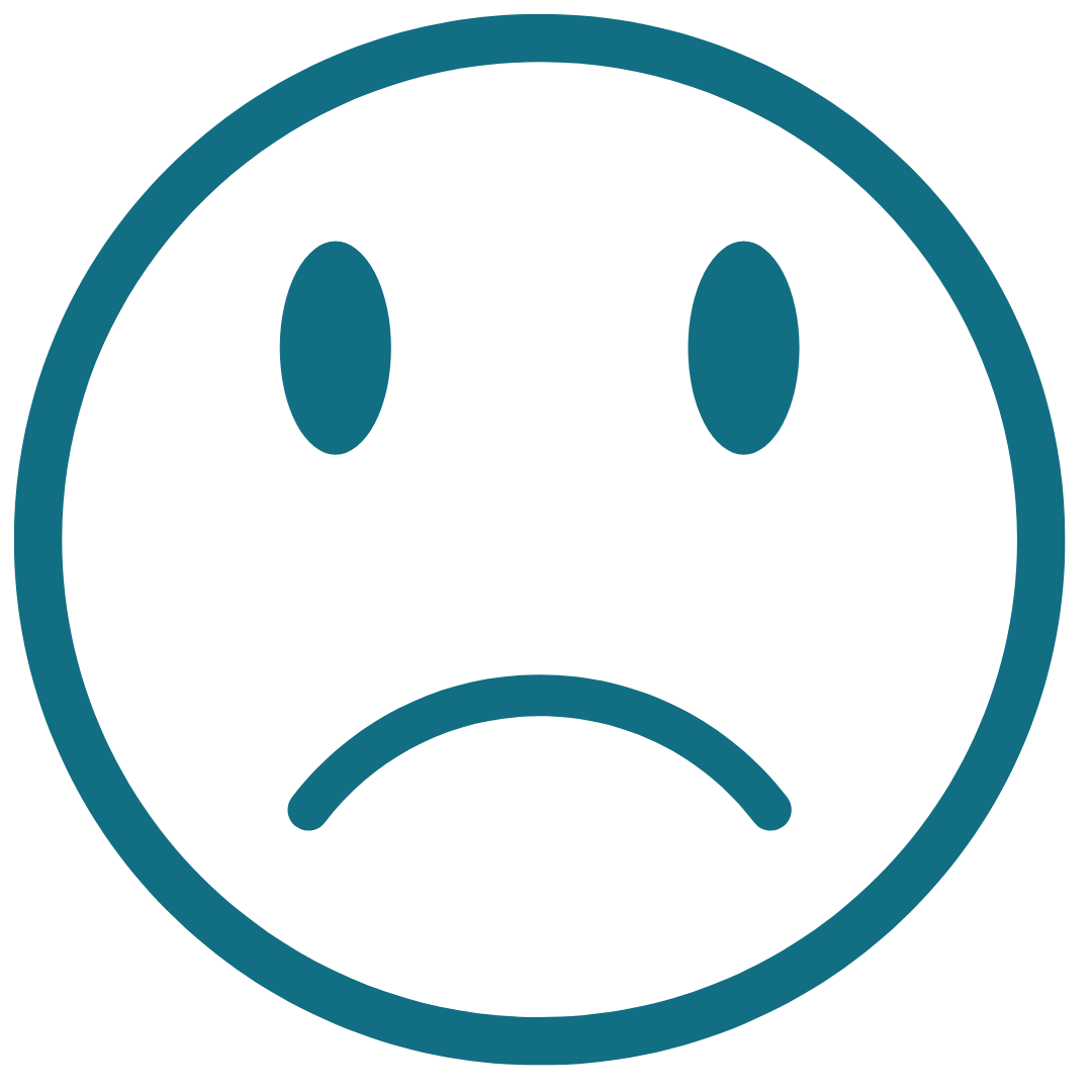 Trauriger Smiley