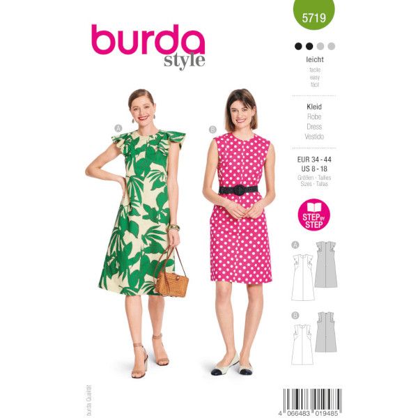 Damen Sommerkleider mit Flügelärmel & ärmelloses Midikleid