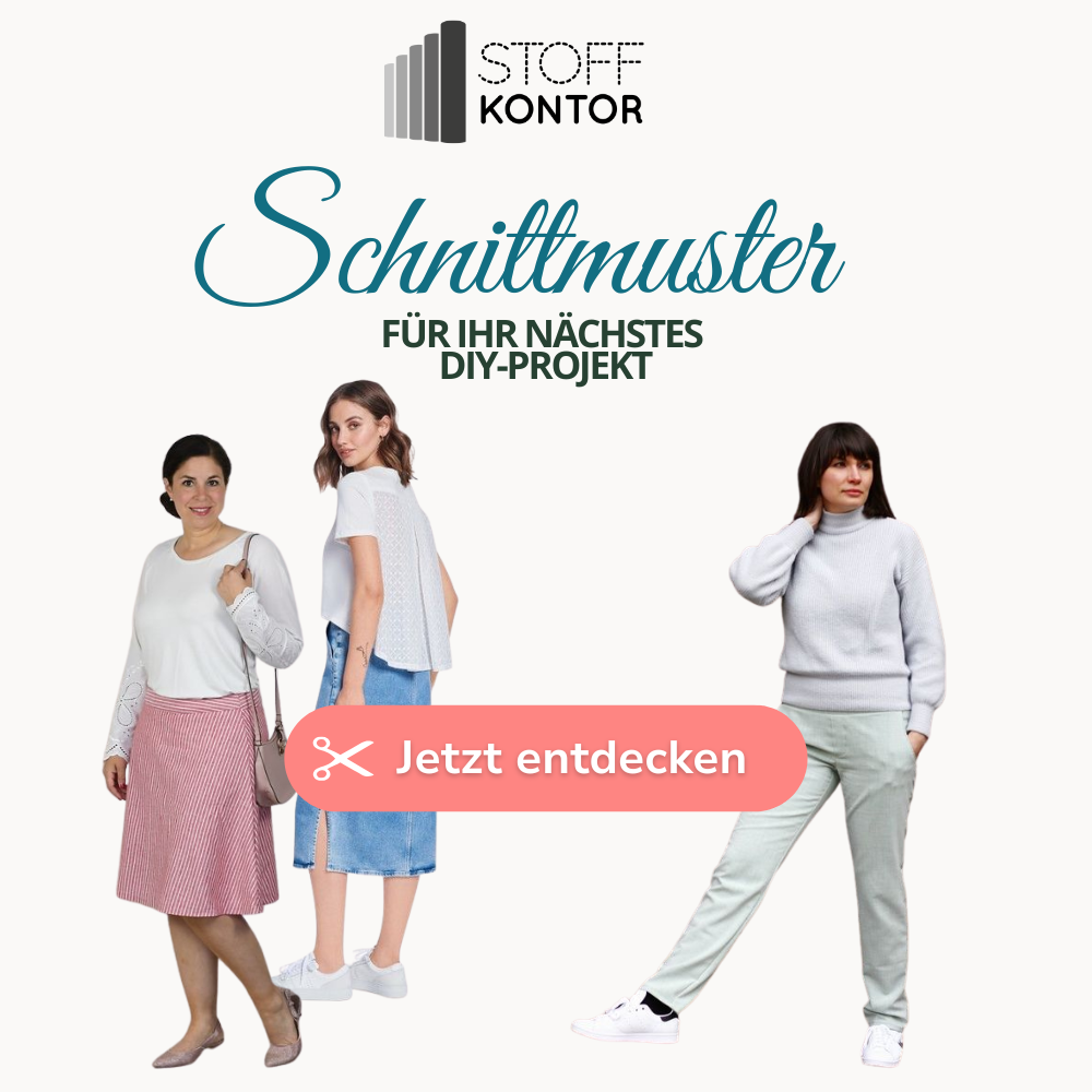 Drei Frauen mit unterschiedlichen Klamotten für Schnittmuster