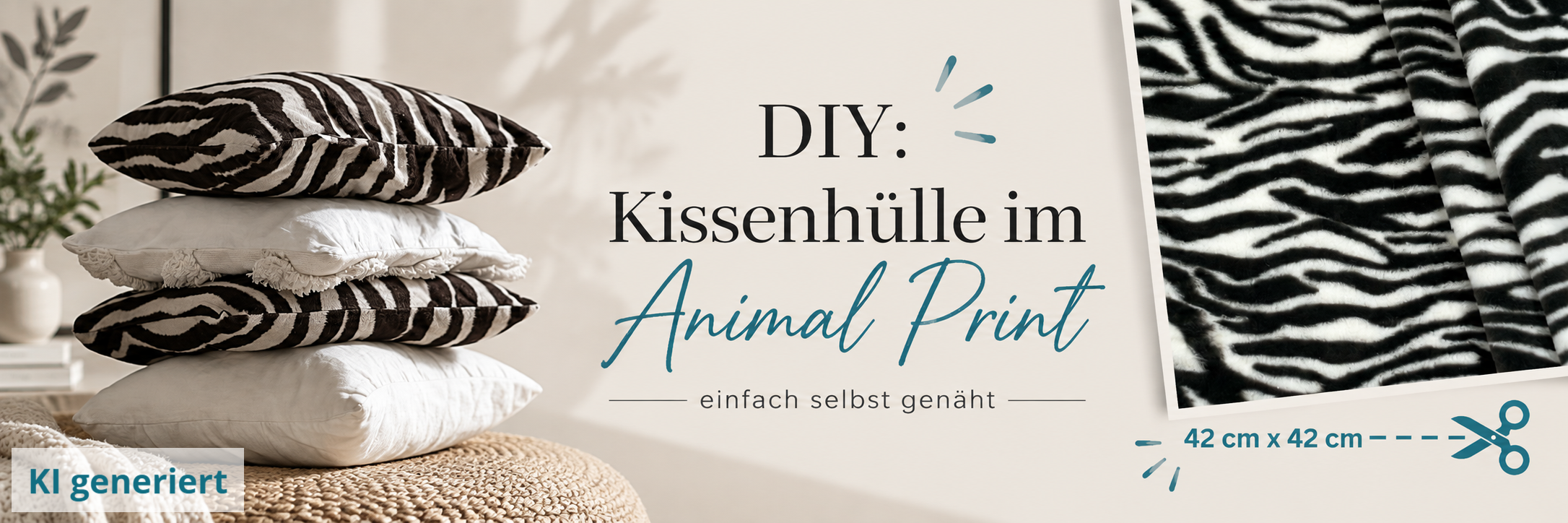 DIY Grafik zur Kissenhülle im Animal Print