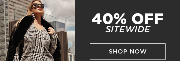 Online only. 40% off sitewide. Shop new