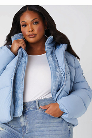 Faux Fur Trimmed Puffer Jacket