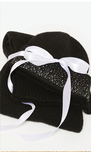 Crystal Hat And Scarf Gift Set