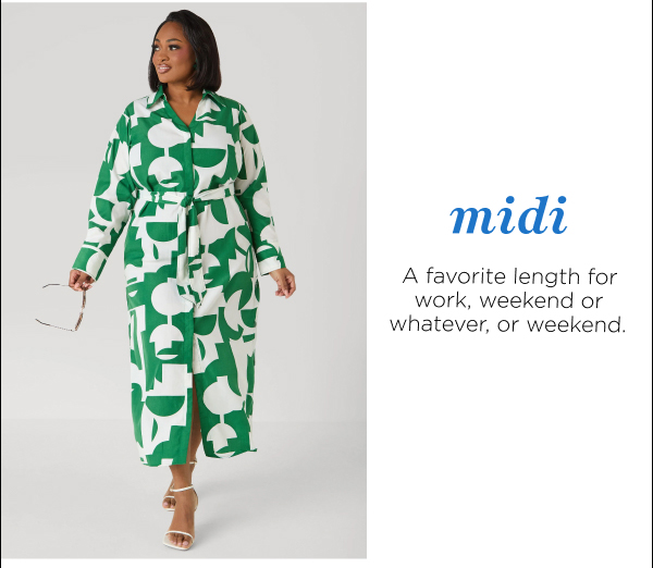 Button Detail Geo Maxi Shirtdress