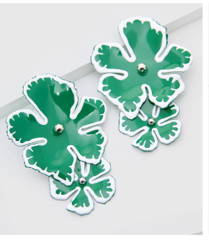 Painted Flower Earrings Painted Flower Earrings