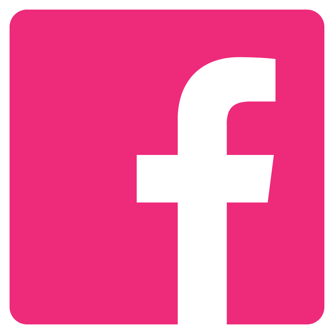 facebook icon hot pink