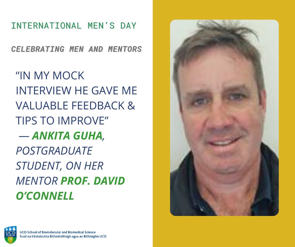 Postgraduate student Ankita Guha with her mentor Prof. David O’Connell at SBBS UCD.