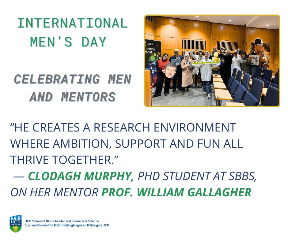 PhD student Clodagh Murphy with her mentor Professor William Gallagher at SBBS UCD.