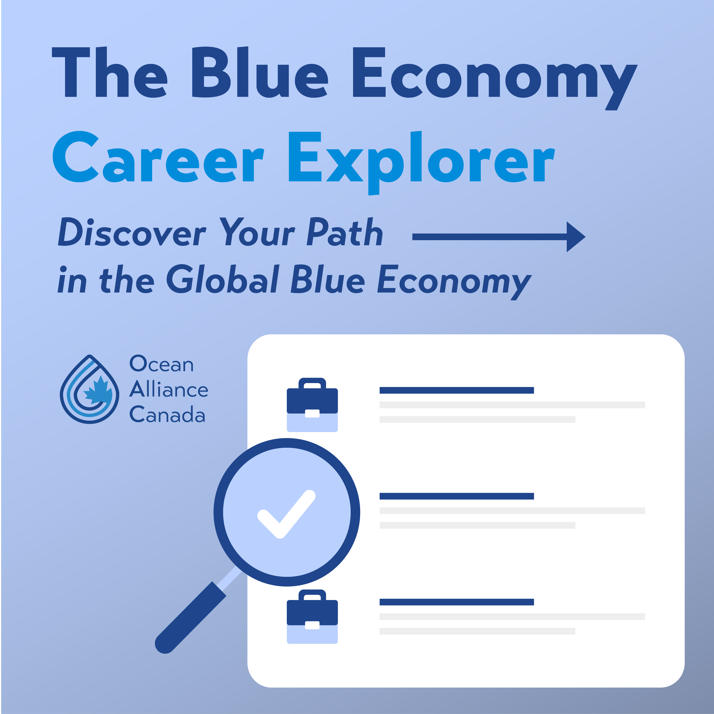 The Blue Economy Career Explorer - Discover your path in the Global Blue Economy