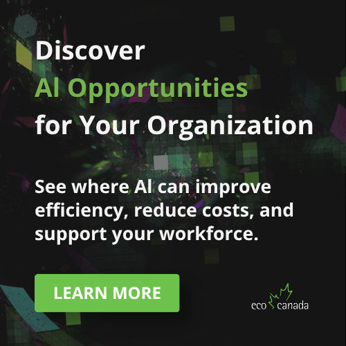 bstract graphic representing AI tools and workforce optimization.