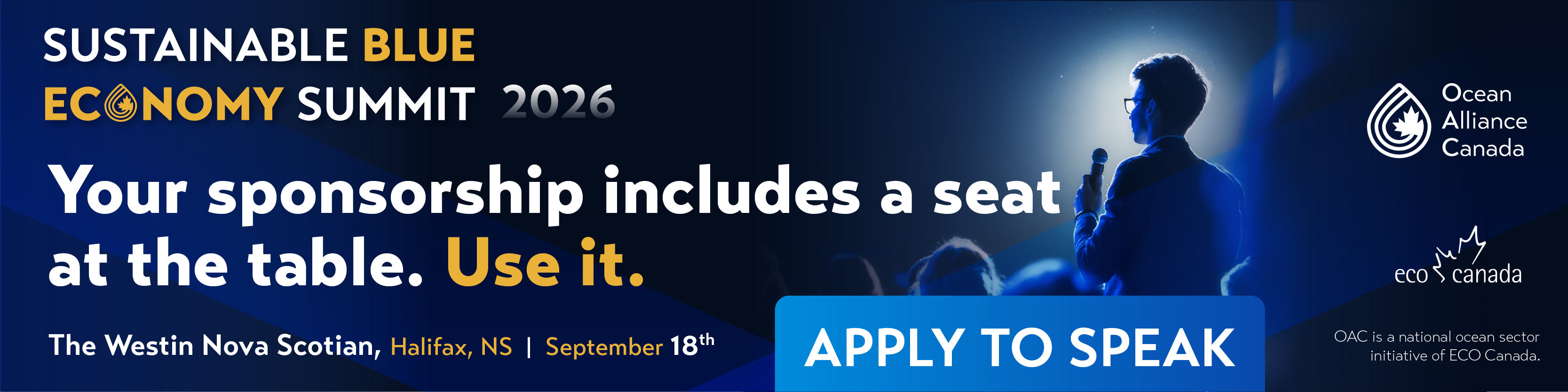Sustainable Blue Economy Summit 2026 | Got work worth sharing? | Apply to Speak
