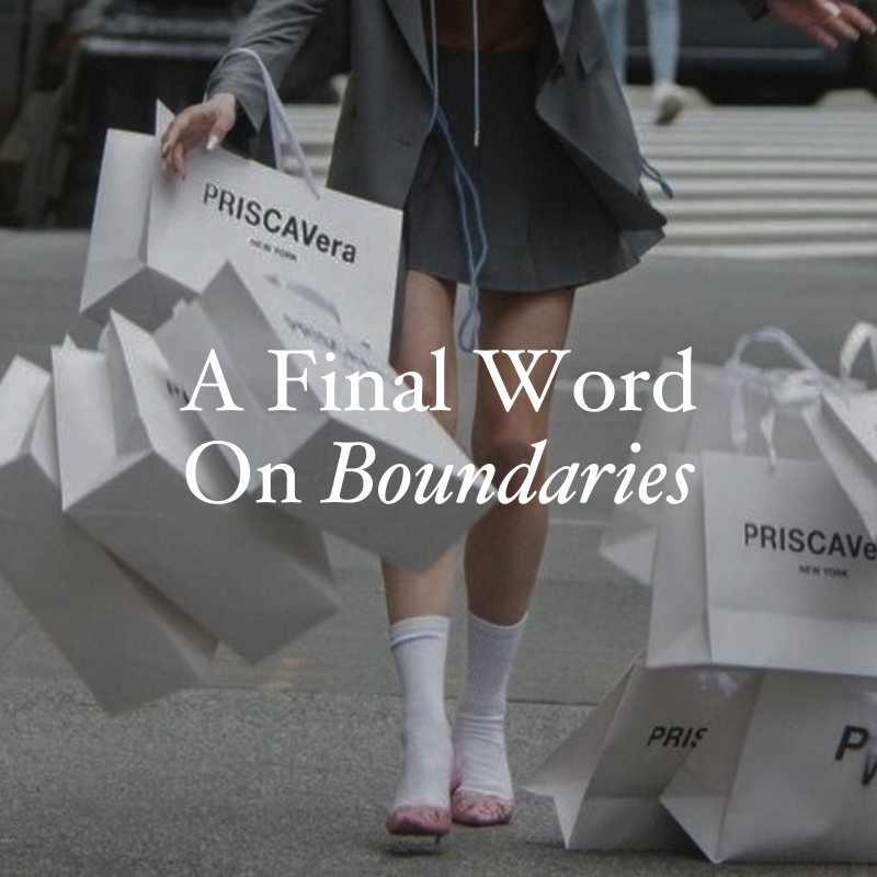 A final word on boundaries
