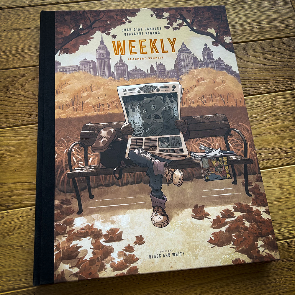 WEEKLY toilé noir limité