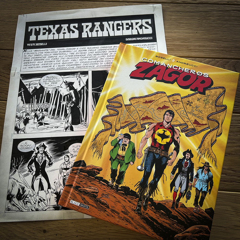 Zagor Comancheros - version limitée avec planche originale