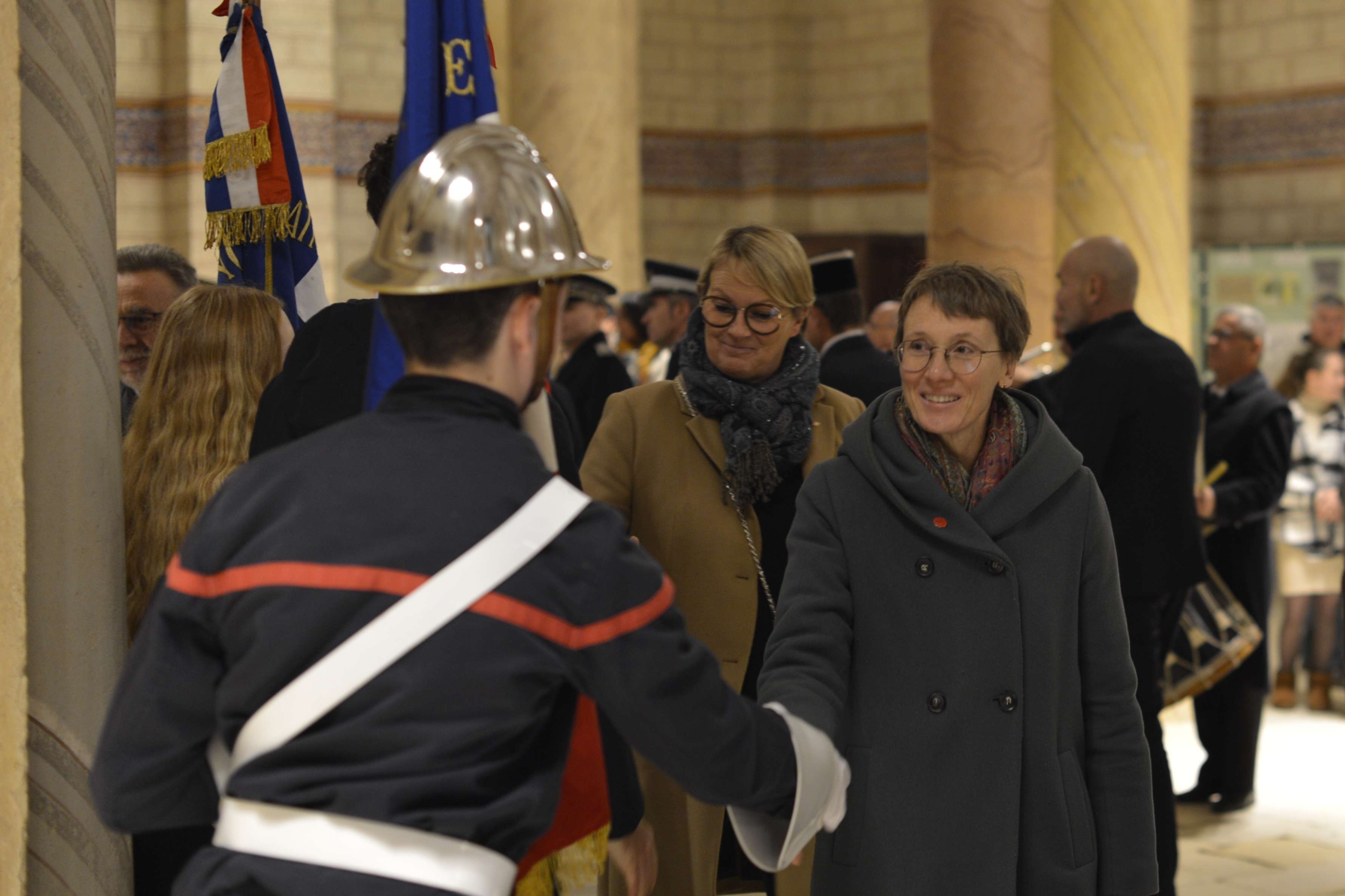 Remerciements à l'issue de la cérémonie