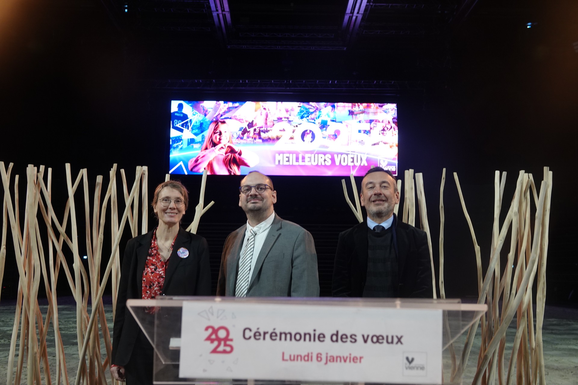 3 élu·es de La Vienne en transition présent·es à la cérémonie des voeux du département